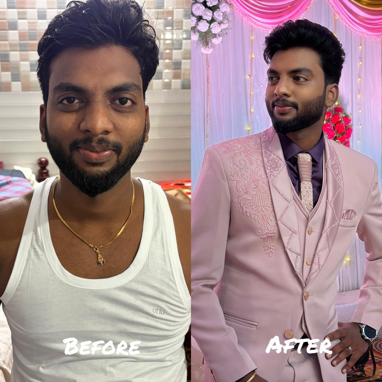 Groom Makeup Before After Chennai